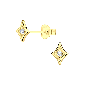 Wholesale Sterling Silver Geometric Ear Studs - JD19164