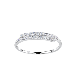 Wholesale Sterling Silver Line Ring - JD19220
