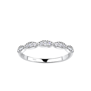 Wholesale Sterling Silver Patterned Ring - JD18764