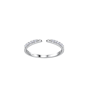 Wholesale Sterling Silver Opened Toe Ring - JD19786