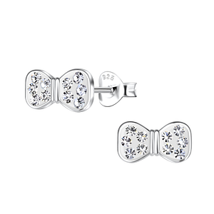 Wholesale Sterling Silver Bow Ear Studs - JD20088