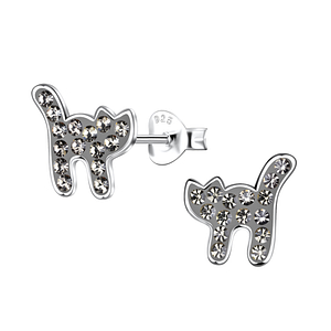 Wholesale Sterling Silver Cat Ear Studs - JD20552