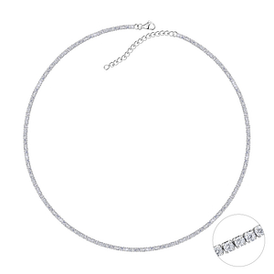 Wholesale Sterling Silver Tennis Necklace - JD20544