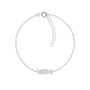 Wholesale Sterling Silver Mom Bracelet - JD20734
