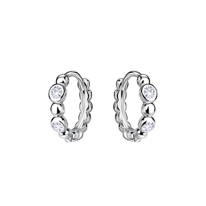 Wholesale 11mm Sterling Silver Ball Huggie Earrings - JD20661