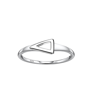 Wholesale Sterling Silver Triangle Ring - JD21324