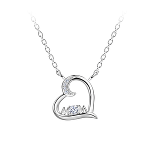 Wholesale Sterling Silver Heart Necklace - JD21661