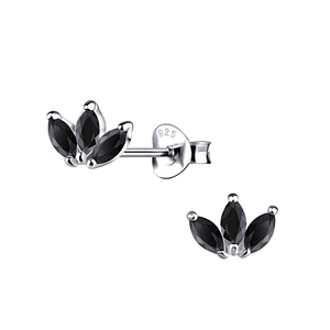 Wholesale Sterling Silver Flower Ear Studs - JD21844