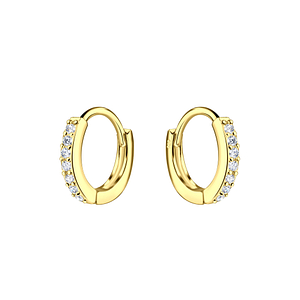 Wholesale 11mm Sterling Silver Huggie Earrings - JD19155
