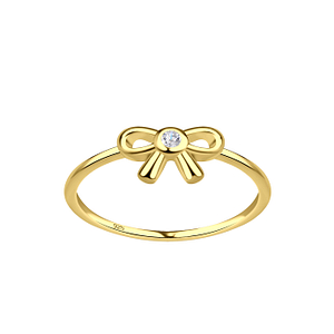 Wholesale Sterling Silver Bow Ring - JD21596