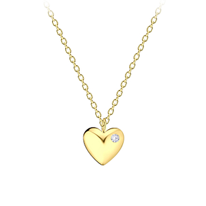 Wholesale Sterling Silver Heart Necklace - JD21977