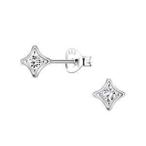 Wholesale Sterling Silver Geometric Ear Studs - JD22409