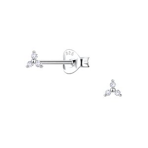 Wholesale Sterling Silver Geometric Ear Studs  - JD22428