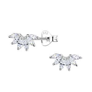 Wholesale Sterling Silver Geometric Ear Studs  - JD23537