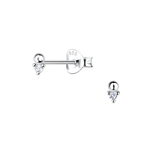 Wholesale Sterling Silver Geometric Ear Studs  - JD23551