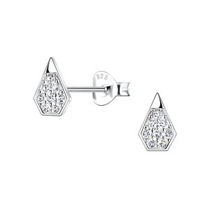 Wholesale Sterling Silver Geometric Ear Studs - JD23350