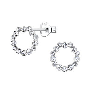 Wholesale Sterling Silver Flower Ear Studs  - JD23351