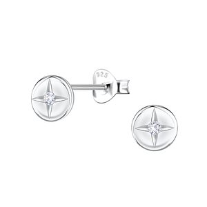 Wholesale Sterling Silver Star Ear Studs - JD22447
