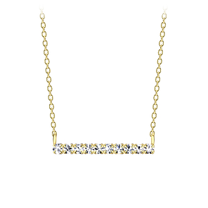 Wholesale Sterling Silver Bar Necklace - JD21893