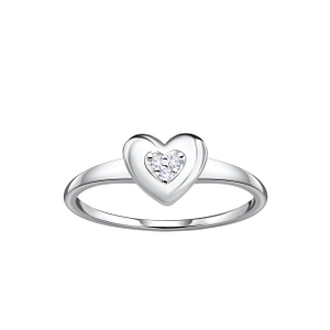 Wholesale Sterling Silver Heart Ring - JD23071