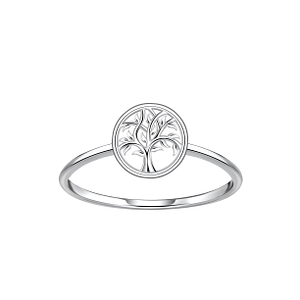 Wholesale Sterling Silver Tree Of Life Ring - JD22858