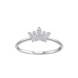 Wholesale Sterling Silver Crown Ring - JD22883