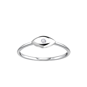 Wholesale Sterling Silver Evil Eye Ring - JD23034