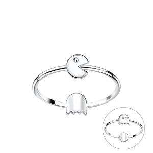 Wholesale Sterling Silver Double Sided Arcade Ring - JD22830