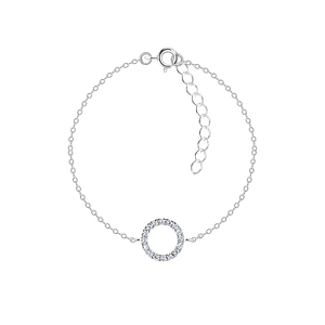 Wholesale Sterling Silver Circle Bracelet - JD23851