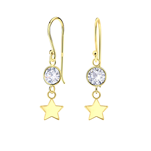 Wholesale Sterling Silver Star Earrings - JD23958