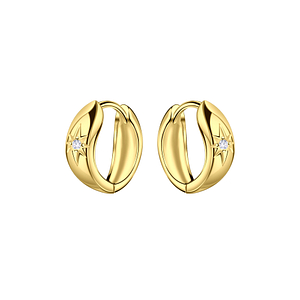 Wholesale 12mm Sterling Silver Geometric Huggie Earrings - JD23892 Wholesale 12mm Sterling Silver Geometric Huggie Earrings - JD23892
