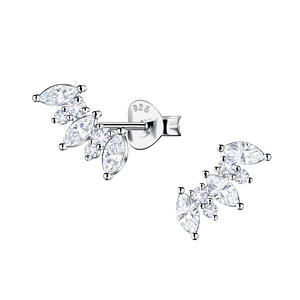 Wholesale Sterling Silver Geometric Ear Studs  - JD24199