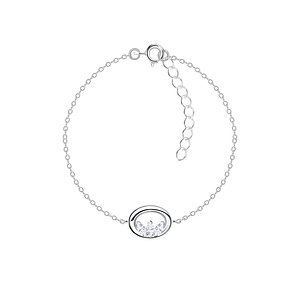 Wholesale Sterling Silver Oval Bracelet - JD24141