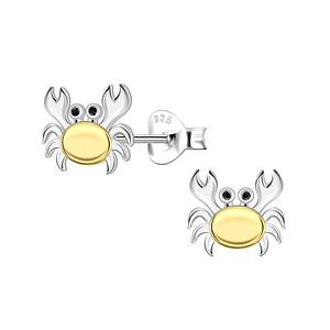 Wholesale Sterling Silver Crab Ear Studs - JD24359