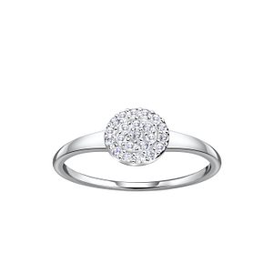 Wholesale Sterling Silver Round Ring - JD24095