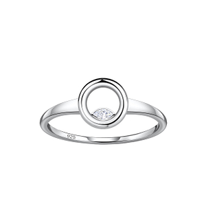 Wholesale Sterling Silver Circle Ring - JD24107