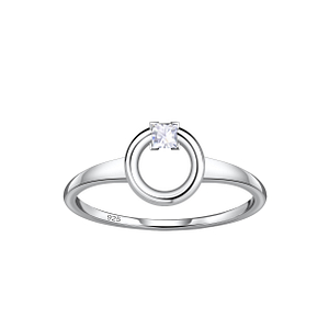 Wholesale Sterling Silver Circle Ring - JD24108