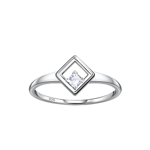 Wholesale Sterling Silver Square Ring - JD24120