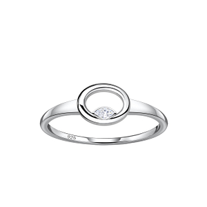 Wholesale Sterling Silver Oval Ring - JD24122