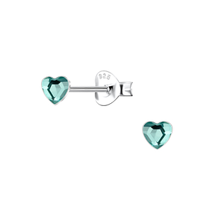Wholesale 3mm Heart Sterling Silver Ear Studs - JD24728
