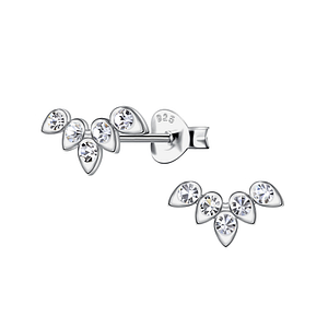 Wholesale Sterling Silver Geometric Ear Studs  - JD23950