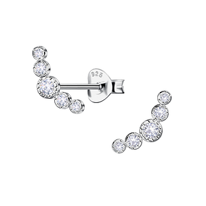 Wholesale Sterling Silver Geometric Ear Studs - JD23947