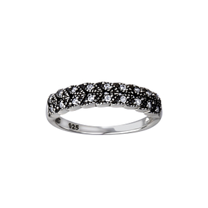Wholesale Sterling Silver Patterned Ring - JD26111 Wholesale Sterling Silver Patterned Ring - JD26111
