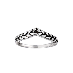 Wholesale Sterling Silver Chevron Braid Ring - JD26135 Wholesale Sterling Silver Chevron Braid Ring - JD26135