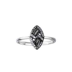 Wholesale Sterling Silver Geometric Ring - JD26152 Wholesale Sterling Silver Geometric Ring - JD26152