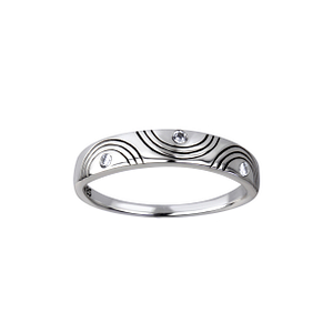 Wholesale Sterling Silver Geometric Ring - JD26155 Wholesale Sterling Silver Geometric Ring - JD26155