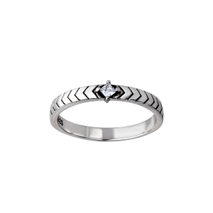 Wholesale Sterling Silver Geometric Ring - JD26159 Wholesale Sterling Silver Geometric Ring - JD26159
