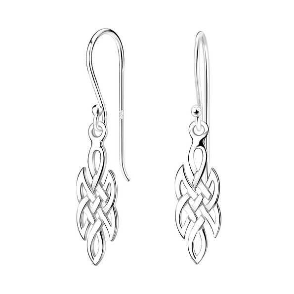Wholesale Sterling Silver Celtic Earrings - JD1391 Wholesale Sterling Silver Celtic Earrings - JD1391
