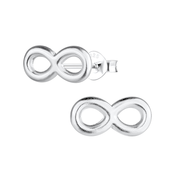 Wholesale Sterling Silver Infinity Ear Studs - JD2684