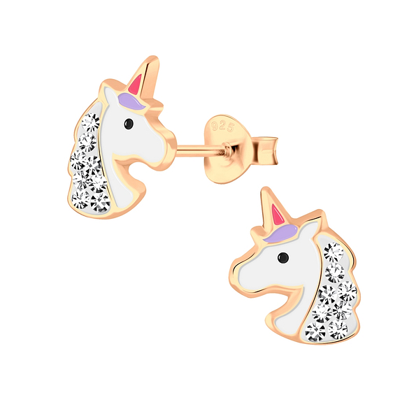 Wholesale Sterling Silver Unicorn Ear Studs - JD2497